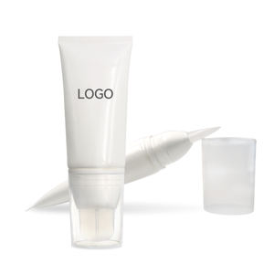 Ouxinmay Tube vide pour outils de maquillage, tube de brosse à cheveux, emballage cosmétique, tube ovale souple à presser, tube de lavage du visage avec tête de brosse en silicone - Product Image 3