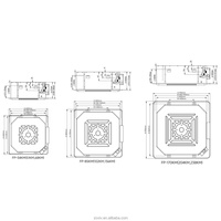 Unité de ventilation à cassette 4 voies, 2 tuyaux, pour eau réfrigérée, avec moteur AC et pompe pour système de climatisation centralisée