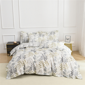 Drap de lit en tissu de coton de créateur housse de couette ensembles de literie imprimés personnalisés - Product Image 1