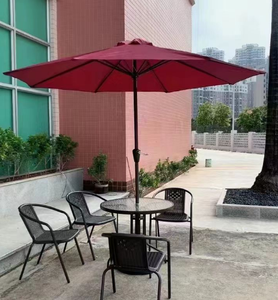 Sombrilla de Patio Exterior con Poste Central Inclinable de Acero Inoxidable para Uso en Patio o Parque, Color Personalizado, Protección Solar, Muebles Modernos para Exteriores - Product Image 5