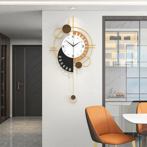 <span class=keywords><strong>Horloge</strong></span> murale moderne minimaliste en métal nordique 3D créative pour la décoration de la maison, salon, bureau, magasin - Product Image 6