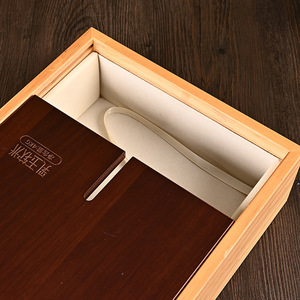 Caja de regalo rectangular de madera MDF para dos botellas, personalizable, para almacenamiento de vino y arroz. - Product Image 2