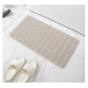 Tapis de douche antidérapant en PVC ou plastique écologique pour salle de bain, avec ventouses puissantes, séchage rapide - Product Image 3