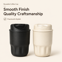 Mug à café isotherme élégant en acier inoxydable 316, portable et anti-fuite, pour hommes et femmes, idéal pour les trajets quotidiens, la voiture et le bureau