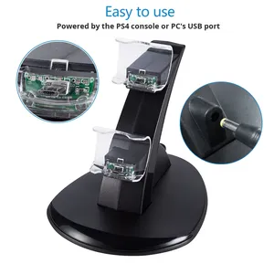Estación de carga rápida con mango USB dual Cargador de soporte de salida de 5V para controlador Playstation 4 <span class=keywords><strong>PS4</strong></span> - Product Image 4