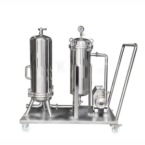 Solution de filtration multi-étages industrielle et sanitaire, boîtier de filtre portable en acier inoxydable pour sacs et cartouches, pour la filtration des herbes - Product Image 1