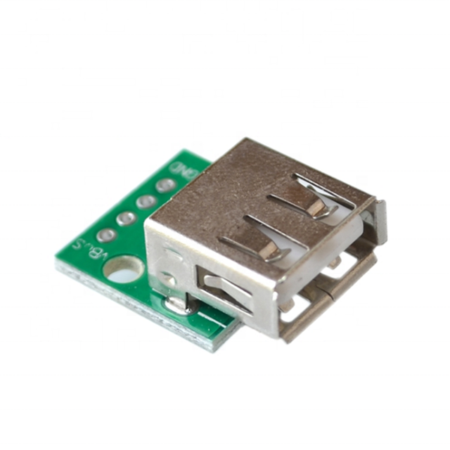 USB 2.0 Female Head to DIP 4p Adapter Board Has Been Welded Mobile Phone Power Data Cable
