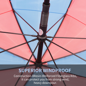 Heavy duty automatic windproof golf umbrella 30 inch large windproof luxury branded custom golf umbrella for anniversary gift - Product Image 6