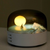 Lampe de table LED Moon-Veilleuse LED pour la décoration de la maison, l'étude, le bureau et le salon