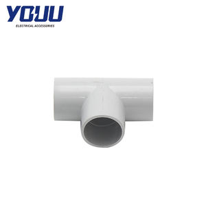 Tuu ad alta richiesta Conduit elettrico solido t-shirt raccordo senza veleno di plastica boccola di saldatura liscia testa di esportazione prodotti in scatola colata - Product Image 3