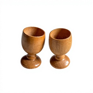 AZ ENTERPRISES - Juego de 2 Copas de Vino de Madera Ecológicas Hechas a Mano, Modelo AZE-WG035, Capacidad de 250 ml, Diseño Moderno para Cócteles y Fiestas - Product Image 5
