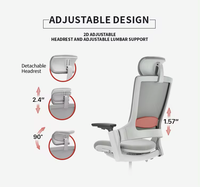 Chaise de bureau ergonomique de haute qualité UE/LAIAN, design moderne, tissu premium, accoudoirs 3D, chaise de direction/CEO, chaise de manager en mesh