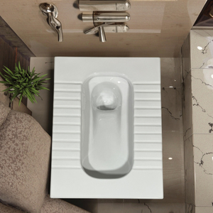 Phong Cách Hiện Đại Chất Lượng Cao Gốm Sàn Gắn Ngồi Xổm Nhà Vệ Sinh Cho Khách Sạn Phòng Tắm OEM Có Sẵn - Product Image 1