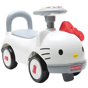 Voiture Hello Kitty pour enfants, voiture torsadée avec musique, chariot pour filles/bébé de 1 à 3 ans, nouvelle collection