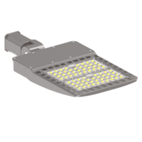 300W a mené le poteau d'éclairage public en aluminium tout en un 150w a mené des réverbères IP65 imperméabilisent 200w a mené des réverbères