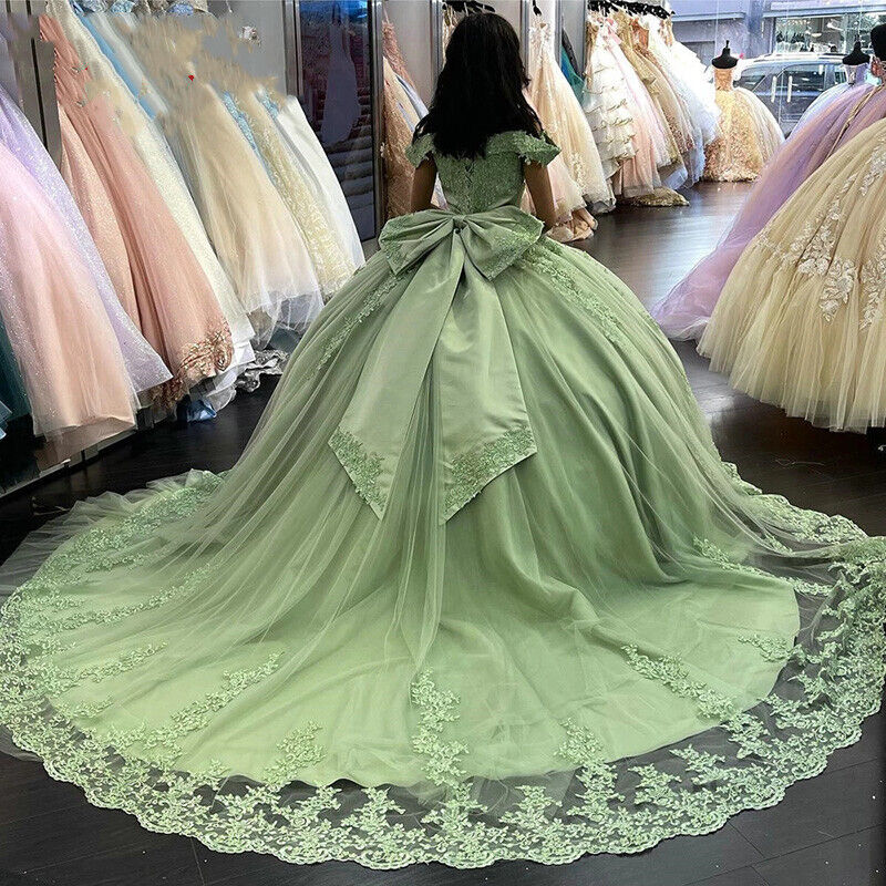 QD1622 Sage Green Quinceanera Dresses - Elegant & Modest QD1622 Sage Green Quinceanera Dresses - Elegant & Modest