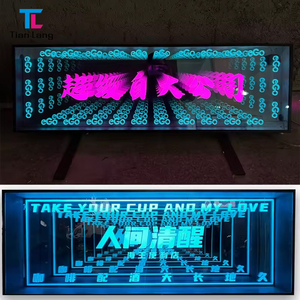 Logotipo personalizado Infinity Light LED Mirror Glass Neon Sign Iluminado Letter Infinity Mirror - Product Image 3