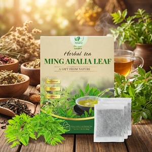 Pure Ming Aralia Leaf <b>Tea</b> – No Additives Caffeine-Free Herbal Infusion Vietnamese Origin - Product Image 1