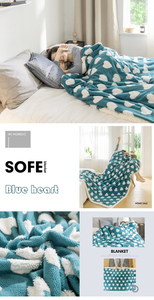 ขายร้อนขายส่ง Jacquard ผ้าสักหลาดสองชั้นโยนผ้าห่มขนแกะฤดูหนาวเชอร์ปา - Product Image 6