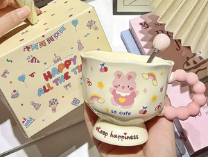 <span class=keywords><strong>Tazza</strong></span> in Ceramica a Forma di Cucciolo con Pois, <span class=keywords><strong>Tazza</strong></span> Trendy Instagram per Coppie, Regalo di Compleanno per Migliori Amici - Product Image 5