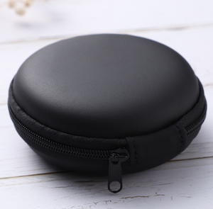 Estuche para auriculares con logotipo personalizado Mini redondo Estuche para auriculares con cremallera Eva de cuero PU para Airpods <span class=keywords><strong>Earpods</strong></span> <span class=keywords><strong>Pro</strong></span> - Product Image 5