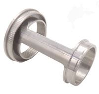 Manchon de cylindre en acier inoxydable usiné CNC ISO9001 avec fentes longitudinales et rainures internes pour machines industrielles