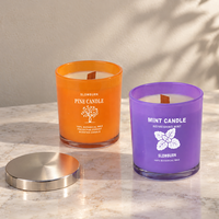 Bougie parfumée de haute qualité personnalisée, vente en gros, emballage de luxe avec logo pour bougie parfumée, cadeaux de fête