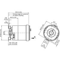 Encodeur absolu à arbre creux IP67 10-32V DC ATM60-P4H13X13 pour l'automatisation industrielle
