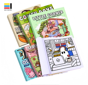 Libro <span class=keywords><strong>da</strong></span> <span class=keywords><strong>Colorare</strong></span> per Bambini di Alta Qualità, 40 Pagine in Cartone con Rilegatura Perfetta e Stampa Offset per Disegno e Pittura Educativi - Product Image 6