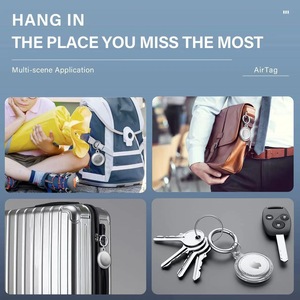 Para <span class=keywords><strong>airtag</strong></span> case Holder Llavero Gps Tag Stand Tag Box Bully Cubierto con impermeable <span class=keywords><strong>Caja</strong></span> estándar vacía Llavero de anillo de metal - Product Image 4