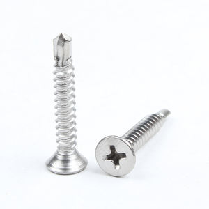 Din <span class=keywords><strong>7504P</strong></span> Acero inoxidable 304/316 Rosca fina Cruz Empotrada Cabeza avellanada Tornillos de perforación Rosca métrica - Product Image 1