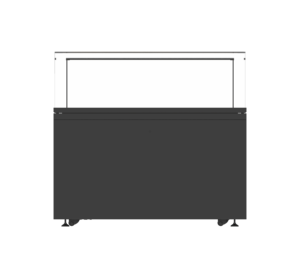 Lastronics HT-018 Vitrine sur pied <span class=keywords><strong>moderne</strong></span> en verre/aluminium gris foncé, personnalisable, écologique et légère pour exposition <span class=keywords><strong>d</strong></span>'<span class=keywords><strong>art</strong></span> muséale - Product Image 1