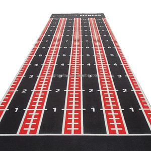 Tapis de sol <span class=keywords><strong>synthétique</strong></span> PE/PP super populaire pour piste de course, gazon artificiel personnalisé pour salle de sport et fitness - Product Image 4