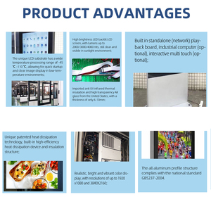 Werbeplayer Android Fenster 4K <span class=keywords><strong>Digital</strong></span> <span class=keywords><strong>Signage</strong></span> Freistehender LCD Indoor-Aufzug-Kiosk Touchscreen 12V IP67-Zertifiziert 49 Zoll - Product Image 5