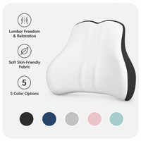 Ensemble de coussins de siège de voiture en mousse à mémoire de forme, soutien lombaire, oreiller de soutien de la taille, appui-tête pour le cou, pour conducteur
