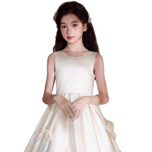 Vestido Largo sin Mangas con Corte Entallado para <span class=keywords><strong>Niñas</strong></span>, Atuendo Formal para Actuaciones <span class=keywords><strong>de</strong></span> Piano, Violonchelo y Presentaciones - Product Image 5