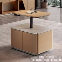 Meubles de bureau de luxe en gros, ensemble table et chaise de bureau convertible, meubles de bureau en bois, bureau en forme de L