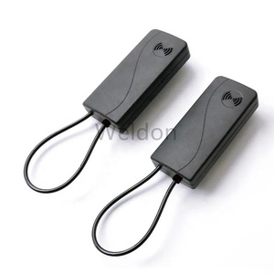 Tần số duy nhất Đôi Báo động điện tử tự âm thanh nhãn bảo vệ <span class=keywords><strong>EAS</strong></span> chống trộm RF tự báo động <span class=keywords><strong>tag</strong></span> với dây buộc cho túi - Product Image 2