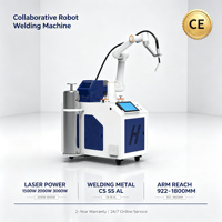 Robot de soudage MIG intelligent industriel, machine de soudage cobot à 6 axes, alimentateur de fil, acier inoxydable, sans programmation, 350A, 1400mm