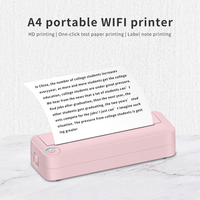 Imprimante thermique portable A4 sans encre, connexion sans fil mobile et informatique, pour bureau et domicile, impression de fichiers PDF