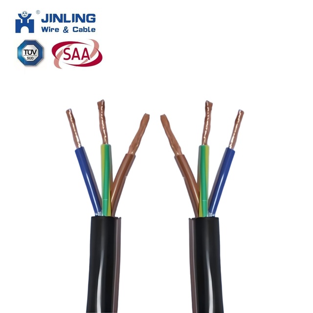 H05VV-F Electric Wire 1.5mm 2.5mm 4mm 6mm 10mm Soft Copper Conductor Cable Building Flexible