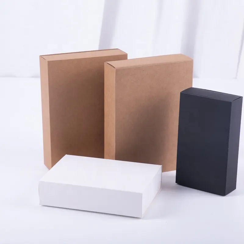 Fabrika özelleştirilmiş kağıt çekmece kutusu katlanabilir ambalaj sürgülü kutu