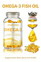 Capsules de oméga-3 liposomales en gélules molles |   Oméga-3 naturel pour la santé cardiaque et cérébrale, usage adulte