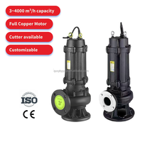 Pompes centrifuges submersibles à moteur AC 2,2 kW 3 kW, avec impeller, pour puits, sortie 50 mm, haute pression, pour eau boueuse et eaux profondes, service OEM