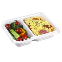 couleur avion four ovable bandeja CPET thermoforme plateau en plastique CPET récipient alimentaire CPET avec film d'étanchéité