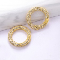 Collier à faire soi-même personnalisé 18k rond Bracelet fermoir cœur Mousqueton plaqué or vis ovale Fermoirs fantaisie en argent 925 pour la fabrication de bijoux