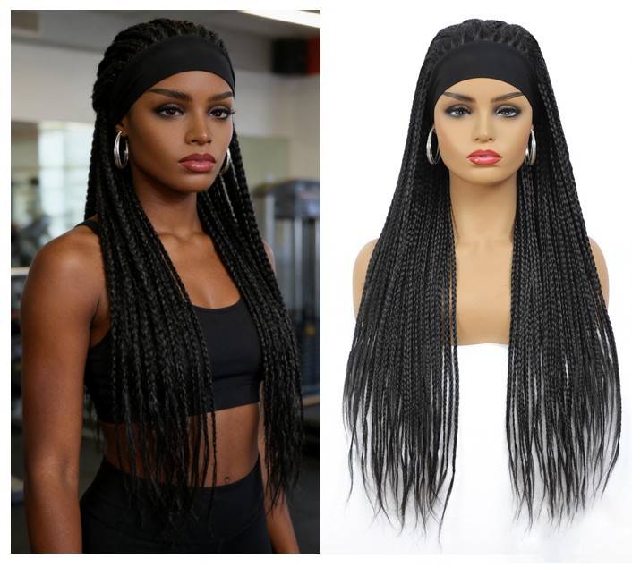 Synthetic Braid Lace Front Wig With