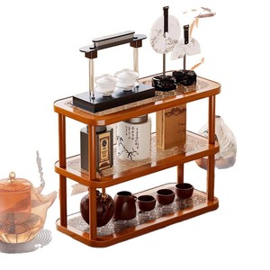 Retro-style <b>desktop</b> <b>shelf</b> for tea tables, coffee tables, cup holders, and home use, suitable for entryways, key racks, and - Product Image 5