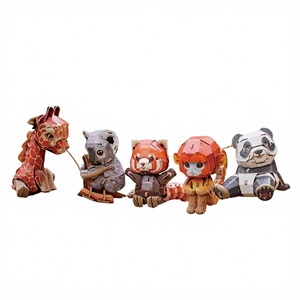 Rompecabezas de Papel Estereoscópico 3D Mengbag, Juguete Educativo de Ensamblaje, Ciencia Natural, Animal, Manualidades, Panda Pequeño, 0-24 Meses - Product Image 1