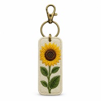 Porte-clés avec patch imprimé par transfert thermique motif tournesol, cadeau promotionnel personnalisé pour sac à dos, patch tournesol